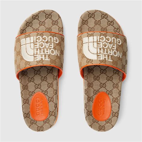 northface x gucci slides|north face gucci full collection.